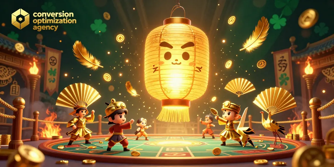 Experience vibrant gaming action with our conversion optimization agency's rich, immersive casino illustration featuring animated characters and dynamic elements.