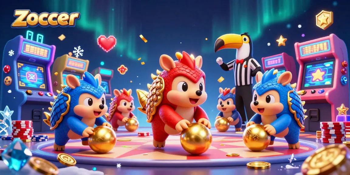 Zoccer pangolins clash with poker chips, bringing excitement to the gambling arena.